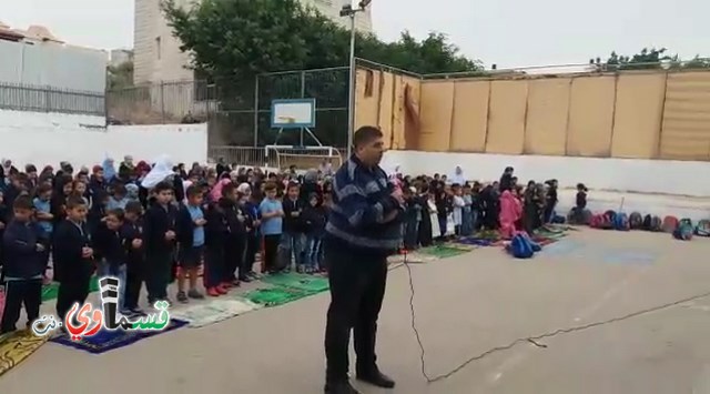 فيديو: طلاب مدرسة جنة ابن رشد يؤدون صلاة الاستسقاء في ساحة المدرسة بعد انحباس الامطار 